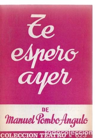 Libros: TE ESPERO AYER. - POMBO ANGULO, Manuel. - Foto 1