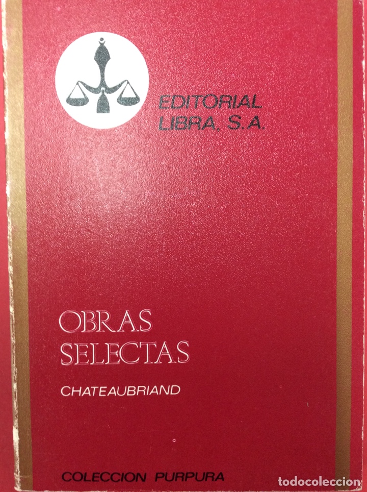 Libros: Obras selectas - Francois-Ren&eacute; Chateaubriand - Foto 1