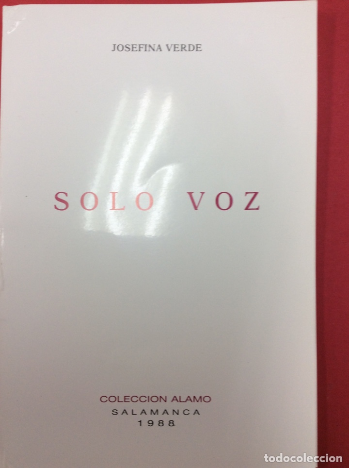 Libros: Solo voz - Josefina verde - Foto 1