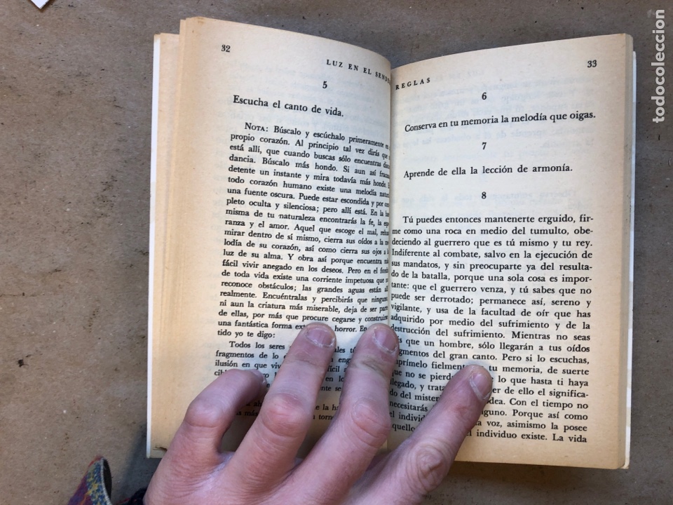 Libros: LUZ EN EL SENDERO. MABEL COLLINS. EDITORIAL DIANA 1973. - Foto 6