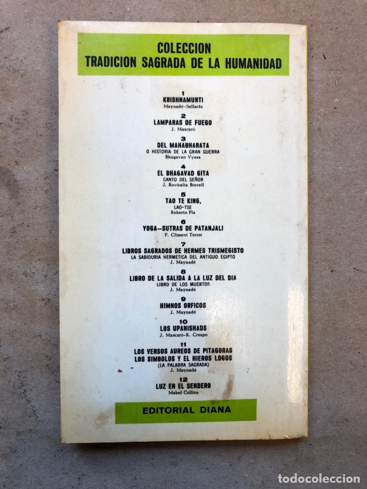 Libros: LUZ EN EL SENDERO. MABEL COLLINS. EDITORIAL DIANA 1973. - Foto 7