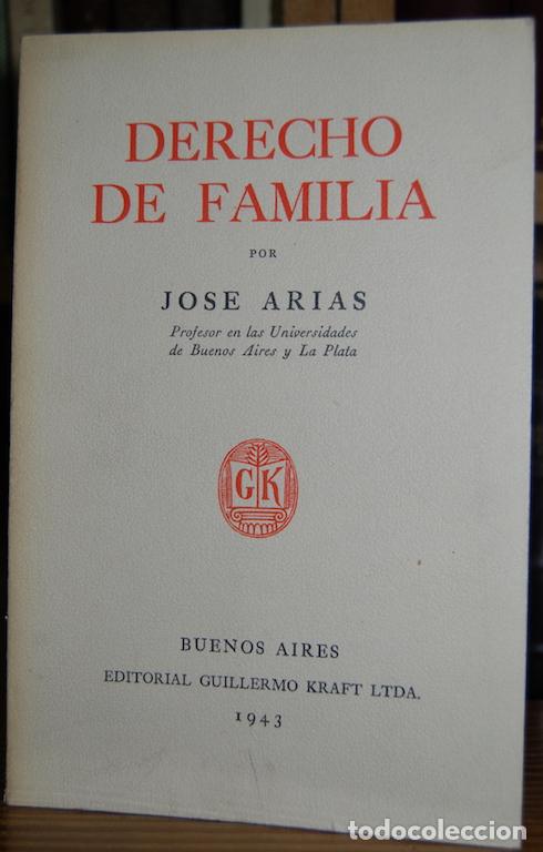 Libros: DERECHO DE FAMILIA - ARIAS, Jos&eacute; - Foto 1