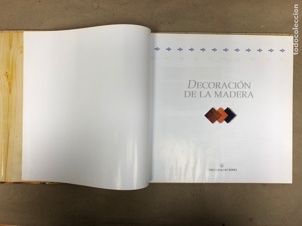 Libros: DECORACI&Oacute;N DE LA MADERA (PROYECTOS PASO A PASO PARA DECORAR SU HOGAR). C&Iacute;RCULO DE LECTORES 2001. - Foto 2