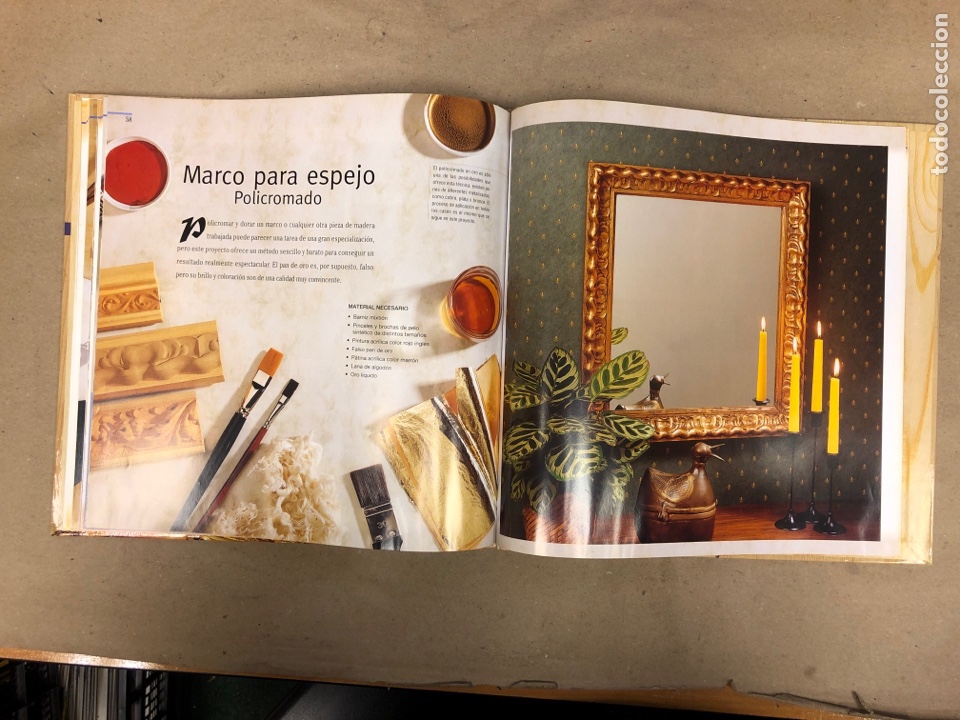 Libros: DECORACI&Oacute;N DE LA MADERA (PROYECTOS PASO A PASO PARA DECORAR SU HOGAR). C&Iacute;RCULO DE LECTORES 2001. - Foto 7