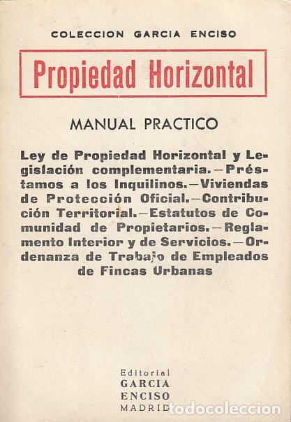 Libros: PROPIEDAD HORIZONTAL. LEY DE PROPIEDADES HORIZONTAL Y LEGISLACI&Oacute;N COMPLEMENTARIA. PR&Eacute;STAMOS A LOS IN - Foto 1