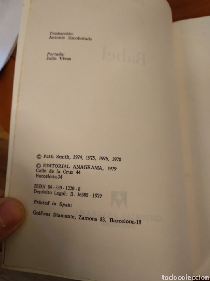 Libros: PATTI SMITH.BABEL #1041 - Foto 3
