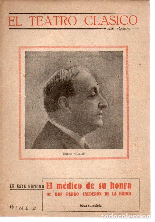 Libros: EL MEDICO DE SU HONRA. - CALDERON DE LA BARCA, Pedro. - Foto 1