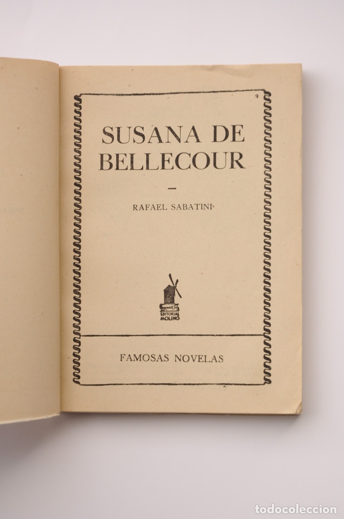 Libros: Susana de Belleron - SABATINI, Rafael - Foto 2