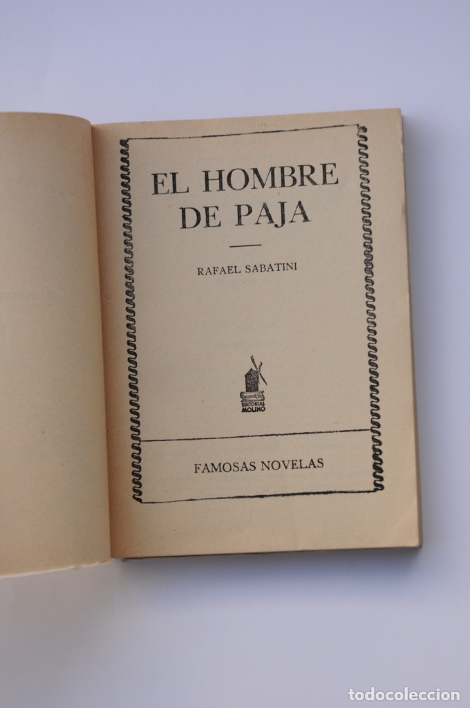 Libros: El hombre de paja - SABATINI, Rafael - Foto 2