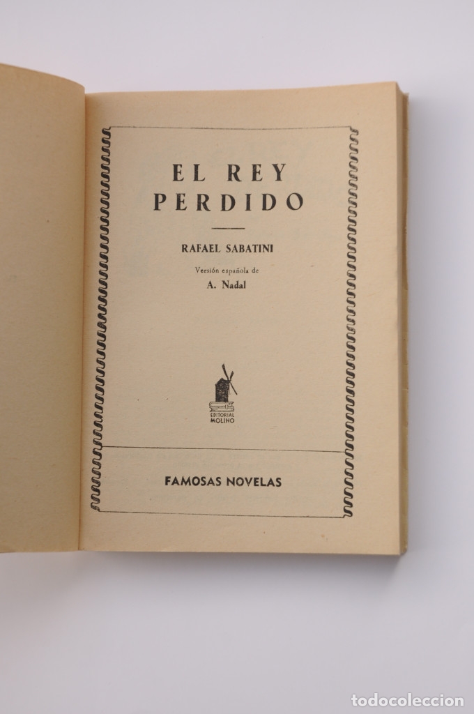 Libros: El Rey perdido - SABATINI, Rafael - Foto 2