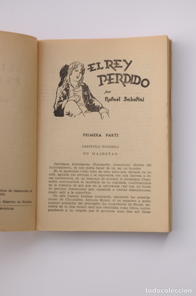 Libros: El Rey perdido - SABATINI, Rafael - Foto 3