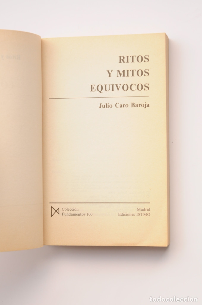 Libros: Ritos y mitos equ&iacute;vocos - CARO BAROJA, Julio - Foto 2