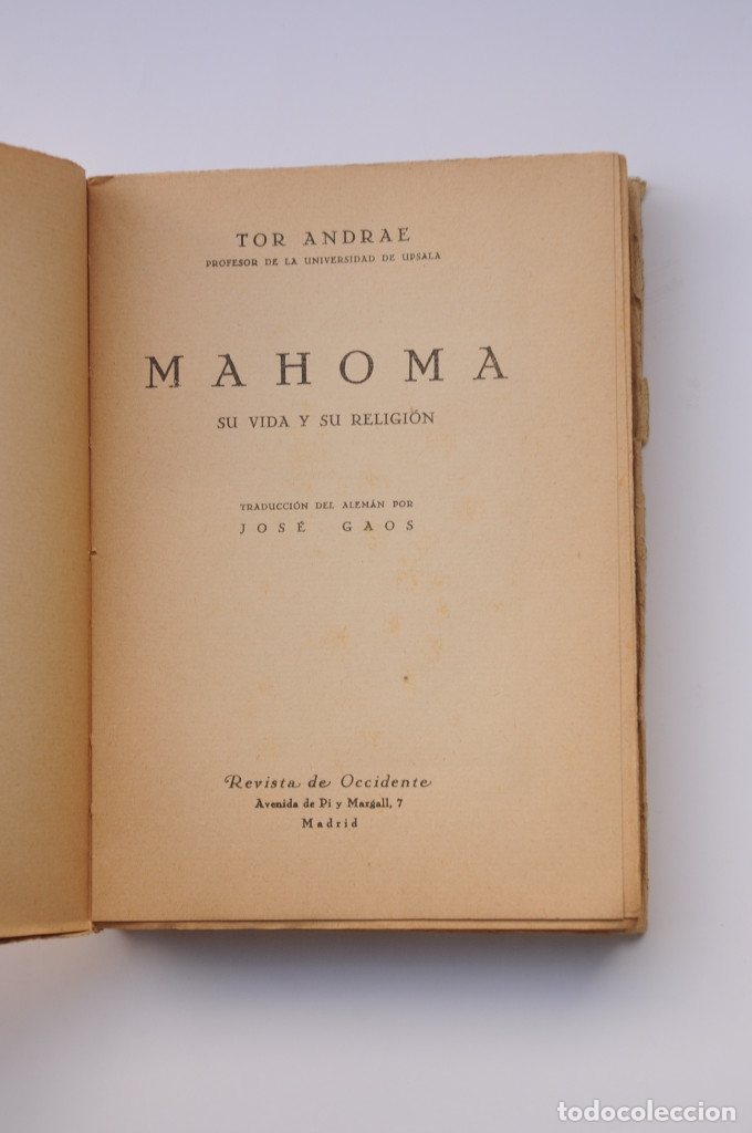 Libros: Mahoma. Su vida y su religi&oacute;n - ANDRAE, Tor - Foto 2