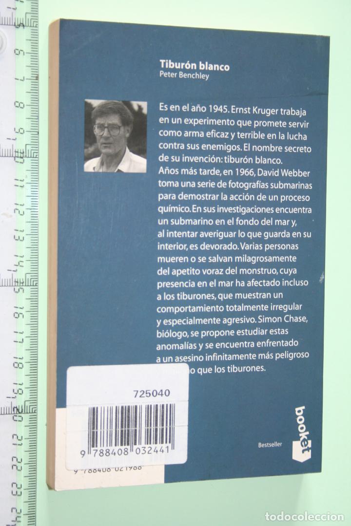 Libros: TIBUR&Oacute;N BLANCO *** LIBRO COLECCI&Oacute;N BOOKET ***  EDITORIAL PLANETA (1997) - Foto 2