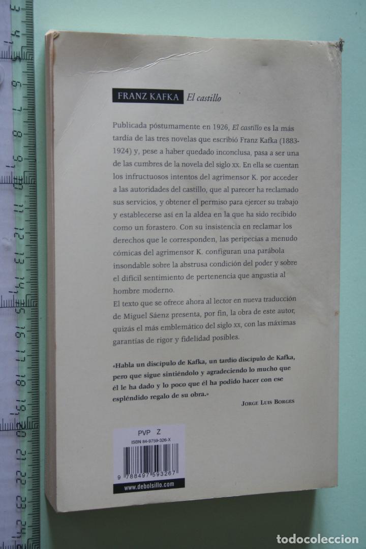 Libros: EL CASTILLO (Franz KAFKA) *** LIBRO NOVELA *** C&Iacute;RCULO LECTORES (2003) - Foto 2