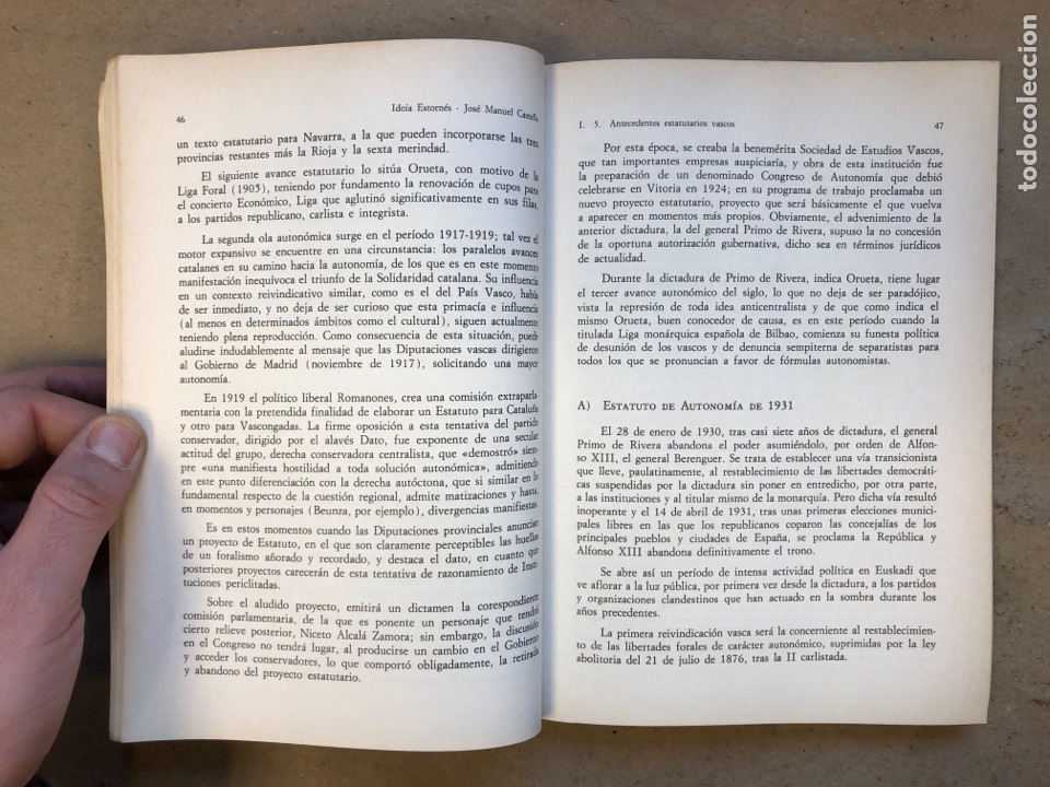 Libros: EUSKADI Y EL ESTATUTO DE AUTONOM&Iacute;A. VV.AA.. EDITA EREIN 1979. - Foto 4
