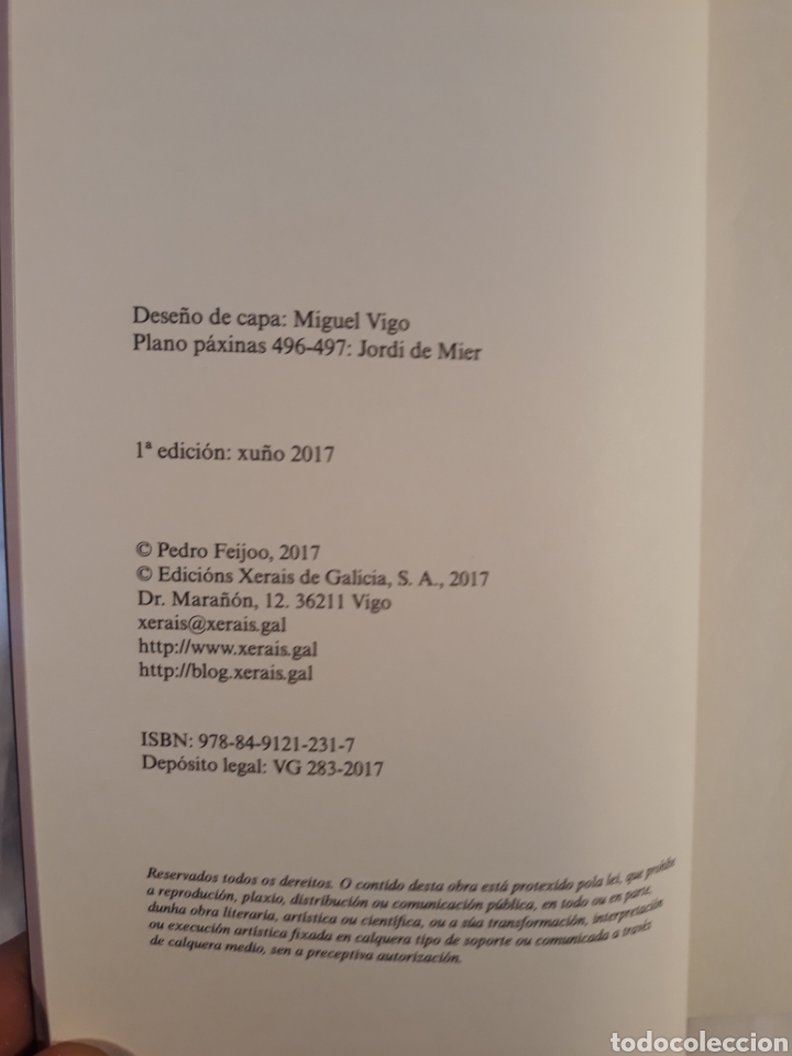 Libros: Os fillos do lume, Pedro Feijoo. 2017.Xerais. - Foto 3