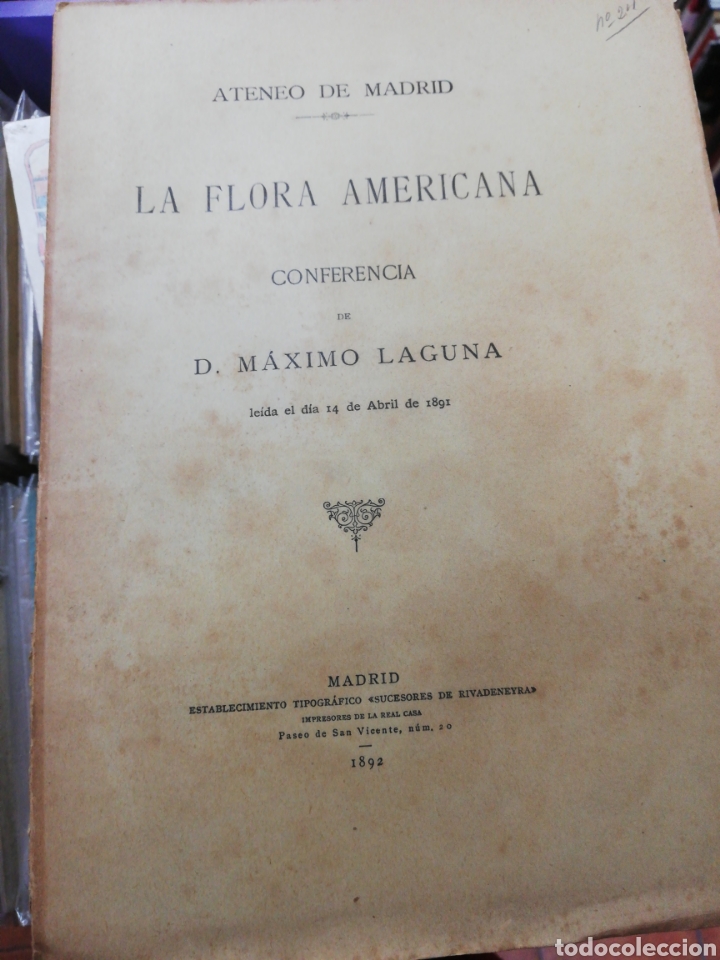 Libros: LA FLORA AMERICANA - LAGUNA, Maximo - Foto 1