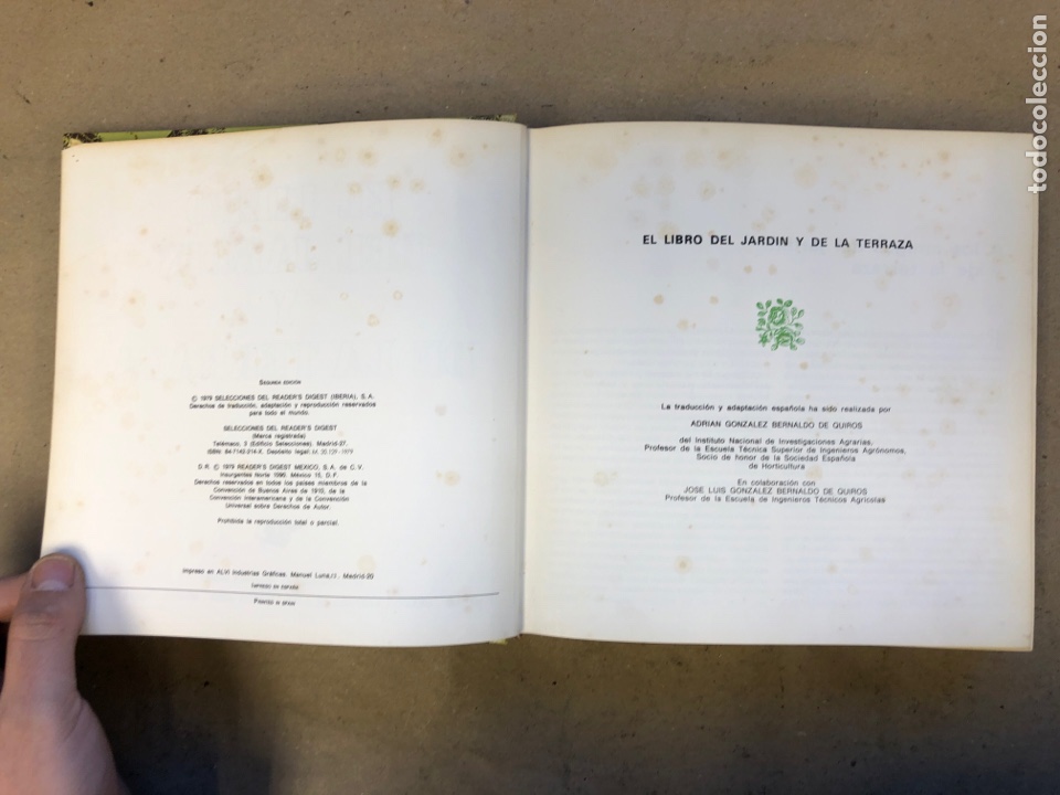 Libros: EL LIBRO DEL JARD&Iacute;N Y DE LA TERRAZA. SELECCIONES DE READERS DIGEST 1979. - Foto 3