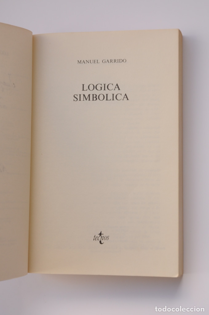 Libros: L&oacute;gica simb&oacute;lica - GARRIDO, Manuel - Foto 3
