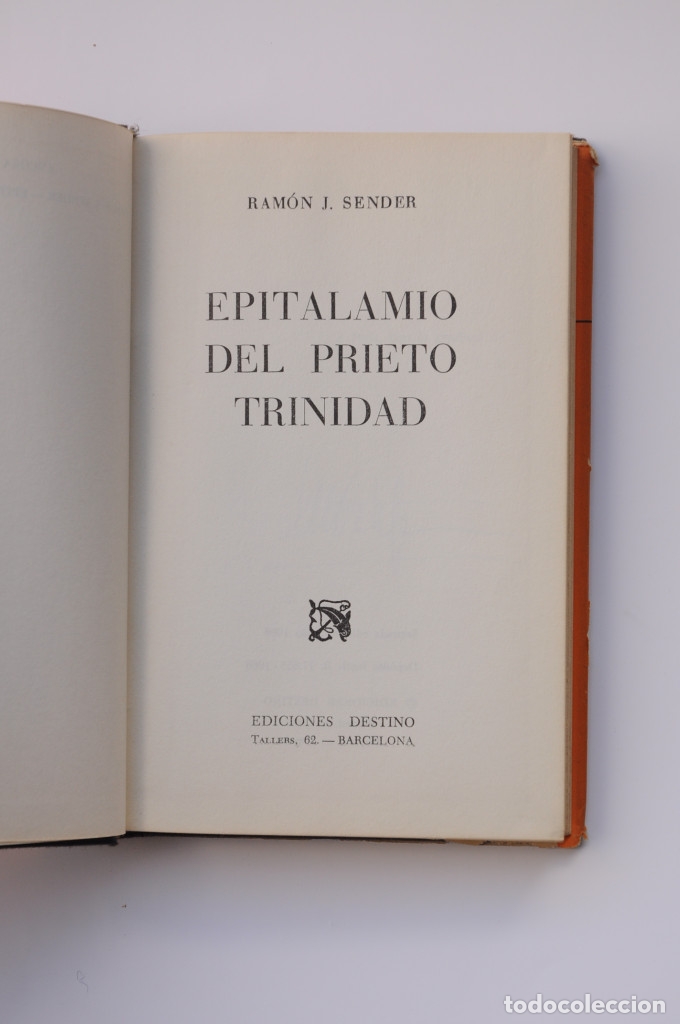 Libros: Epitalamio del prieto Trinidad - SENDER, Ram&oacute;n J. - Foto 3