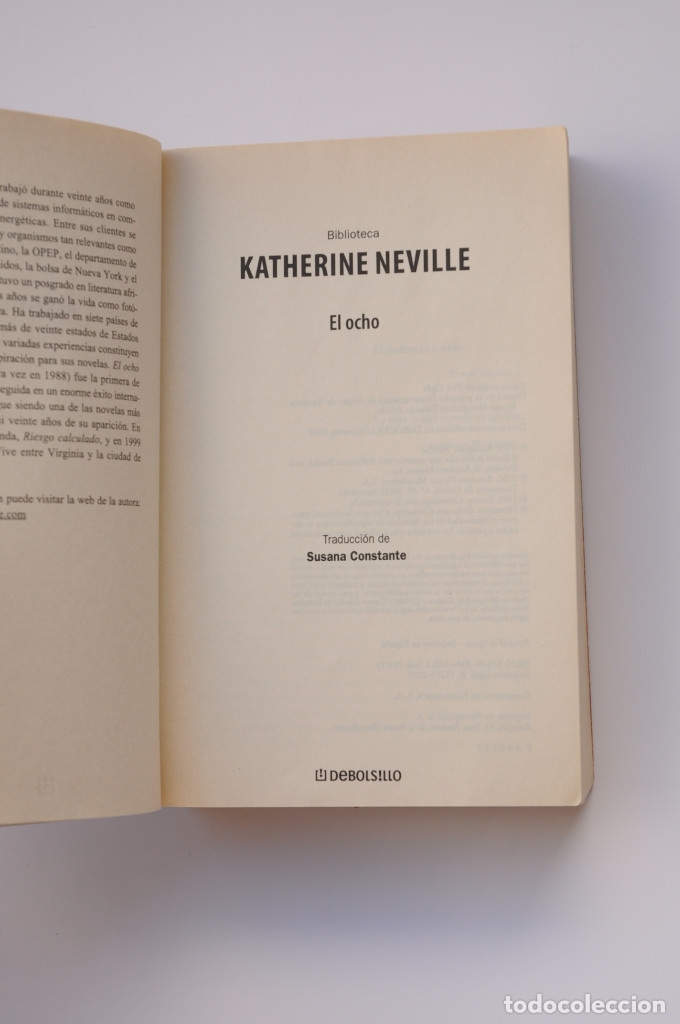 Libros: El ocho - NEVILLE, Katherine - Foto 2