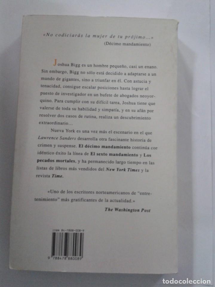 Libros: EL D&Eacute;CIMO MANDAMIENTO - LAWRENCE SANDERS - Foto 2