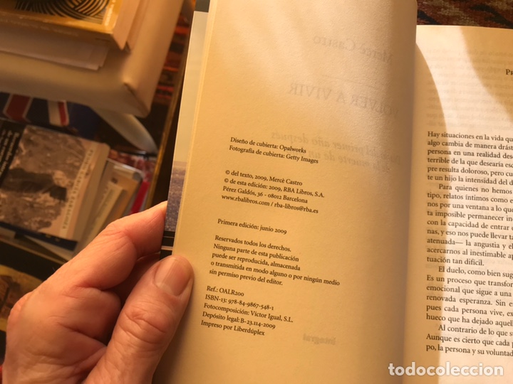 Libros: Volver a vivir. Merc&eacute; Castro. Como nuevo - Foto 4