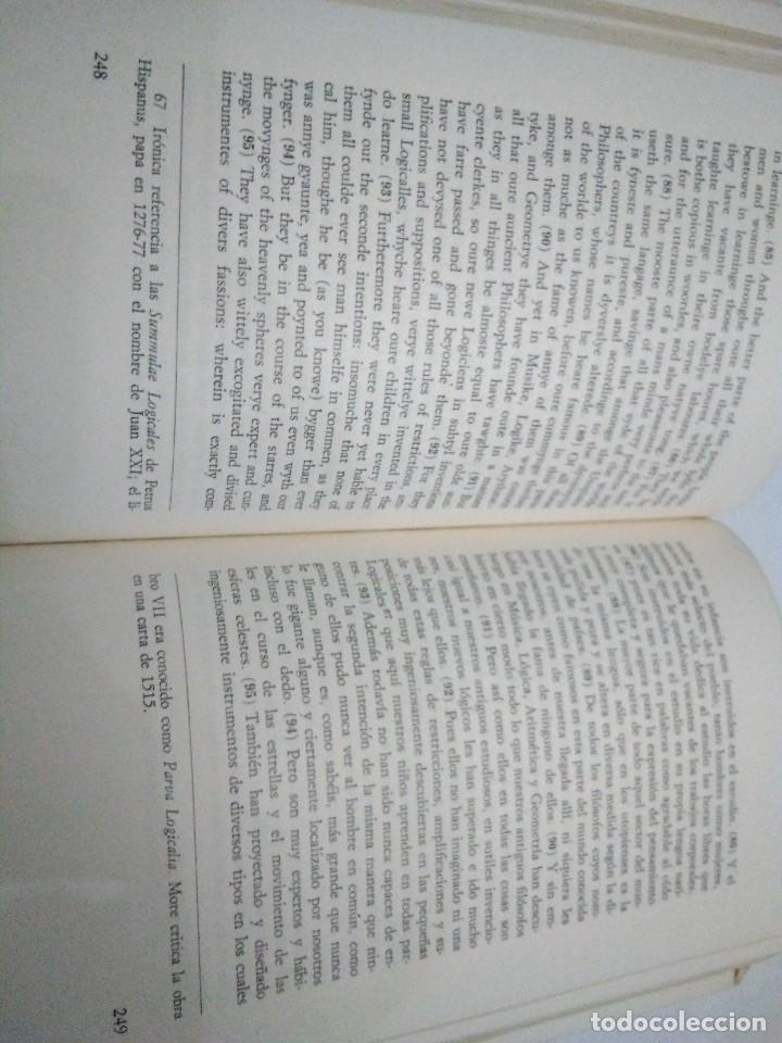 Libros: Utop&iacute;a. Thomas More (Tom&aacute;s Moro). Erasmo textos biling&uuml;es 1977. Ingl&eacute;s - espa&ntilde;ol - Foto 3