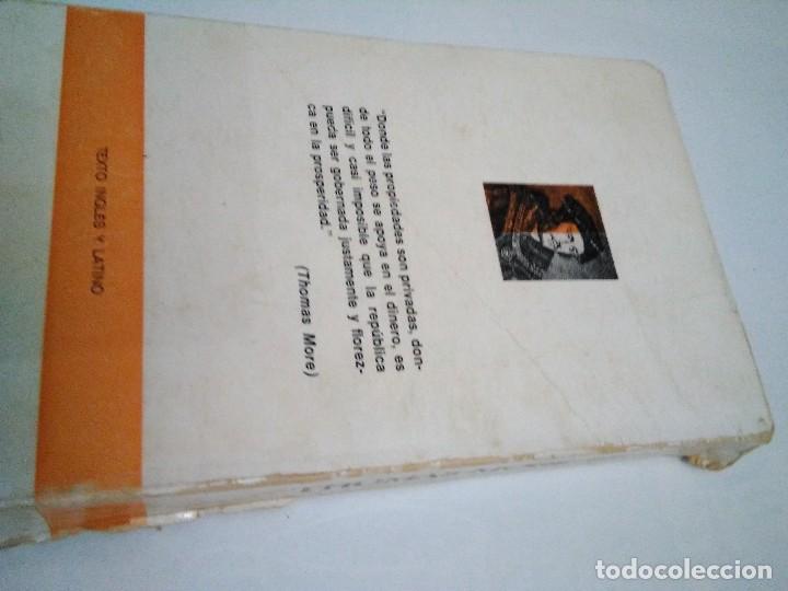 Libros: Utop&iacute;a. Thomas More (Tom&aacute;s Moro). Erasmo textos biling&uuml;es 1977. Ingl&eacute;s - espa&ntilde;ol - Foto 4
