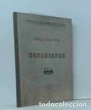 Libros: REGLAMENTO DE ESTACIONES. FERROCARRILES DE SANTANDER A BILBAO - Foto 1