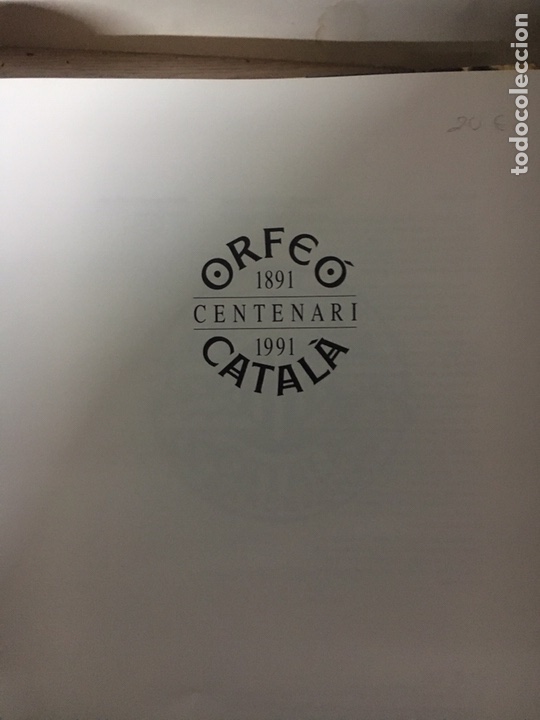 Libros: Orefeo catala centenari 1891-1991 - Foto 2