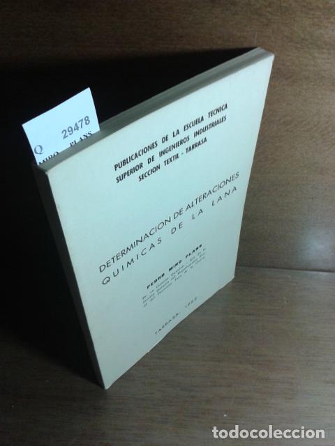 Livros em segunda m&atilde;o: MIRO PLANS, Pedro - DETERMINACION DE ALTERACIONES QUIMICAS DE LA LANA.