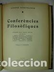 Libros: CONFER&Egrave;NCIES FILOS&Ograve;FIQUES - ATENEU BARCELON&Egrave;S - Foto 1
