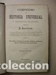 Libros: COMPENDIO DE HISTORIA UNIVERSAL Y PARTICULAR DE ESPA&Ntilde;A - CORTADA, JUAN - Foto 1