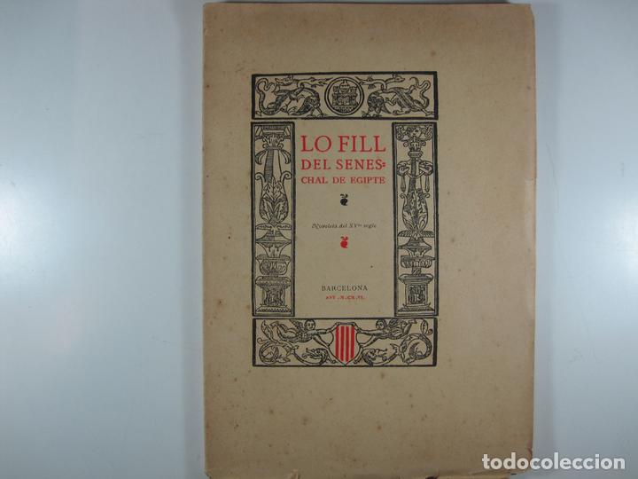 Libros: LO FILL DEL SENESCHAL DE EGIPTE - . - Foto 1