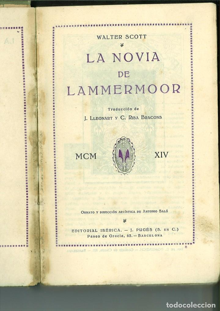 Libros: LA NOVIA DE LAMMERMOOR. Walter Scott - Foto 2