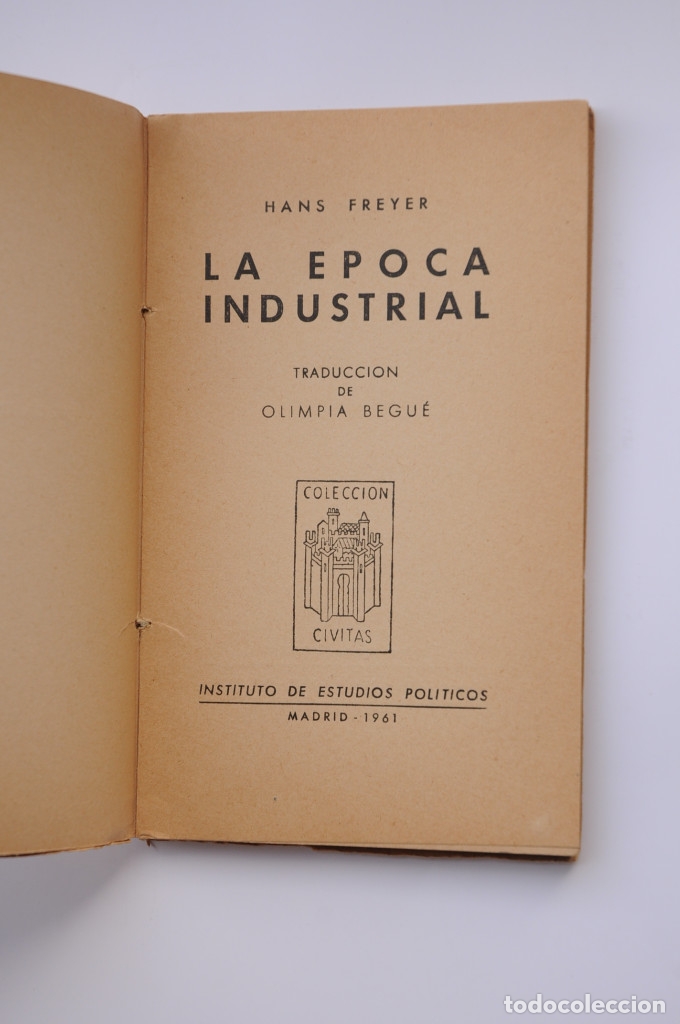 Libros: La &eacute;poca industrial - FREYER, Hans - Foto 2