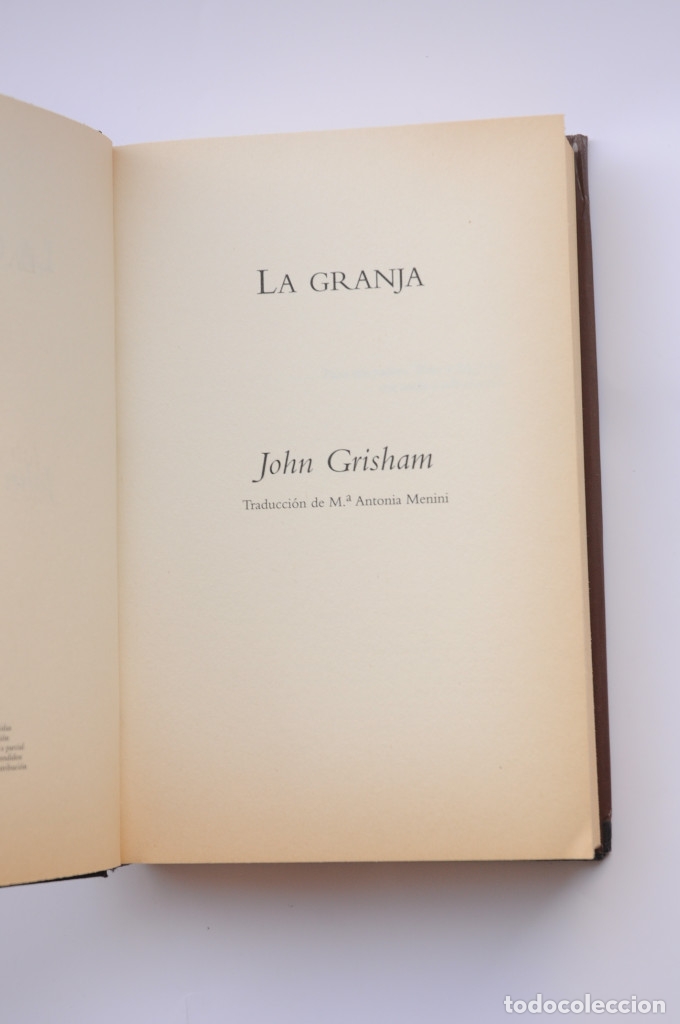 Libros: La Granja - GRISHAM, John - Foto 3