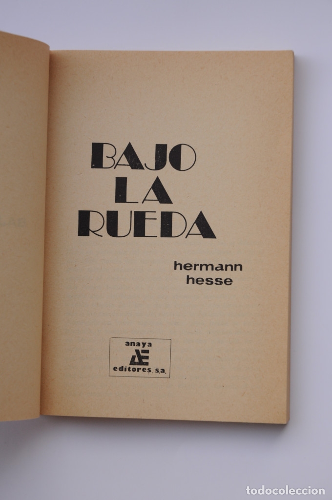 Libros: Bajo la rueda - HESSE, Hermann - Foto 2