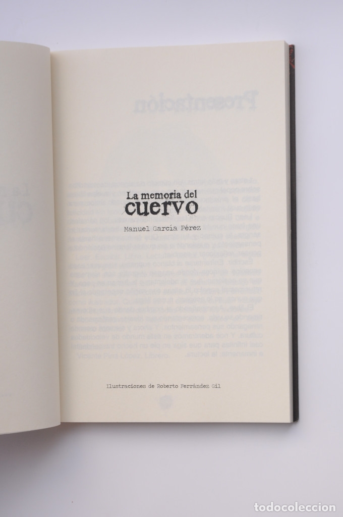 Libros: La memoria del cuervo - GARC&Iacute;A P&Eacute;REZ, Manuel - Foto 2
