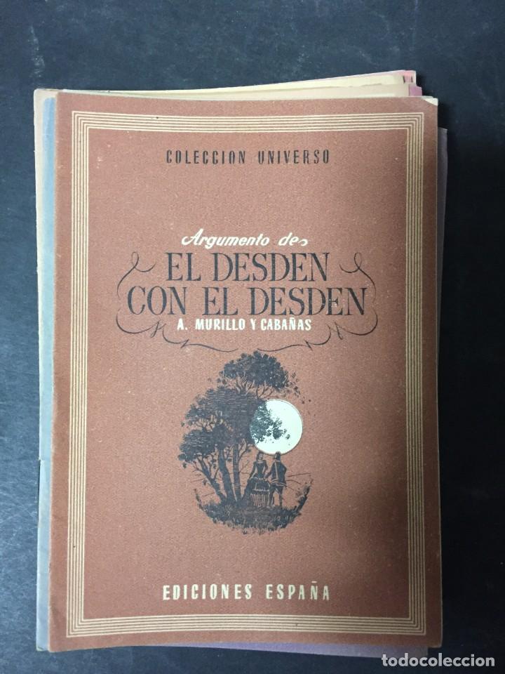 Libros: COLECCION UNIVERSO EDICIONES ESPA&Ntilde;A ARGUMENTO DE EL DESDEN CON EL DESDEN A. MURILLO Y CABA&Ntilde;AS - Foto 1