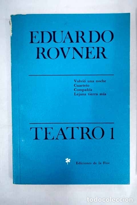Libros: Teatro, tomo I.- Rovner, Eduardo - Foto 1