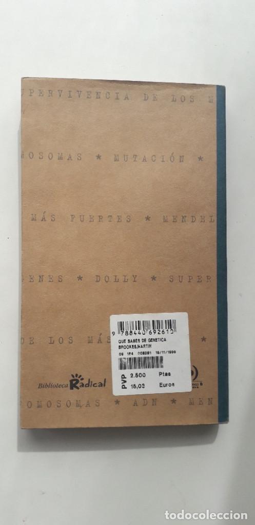 Libros: QUE SABES DE GENETICA - MARTIN BROOKES - Foto 3