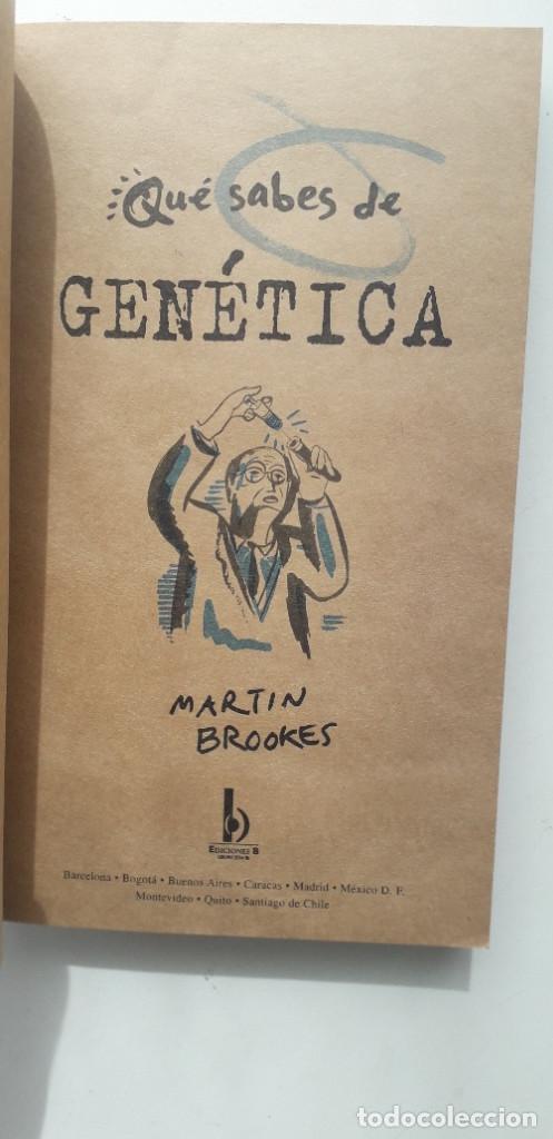 Libros: QUE SABES DE GENETICA - MARTIN BROOKES - Foto 4