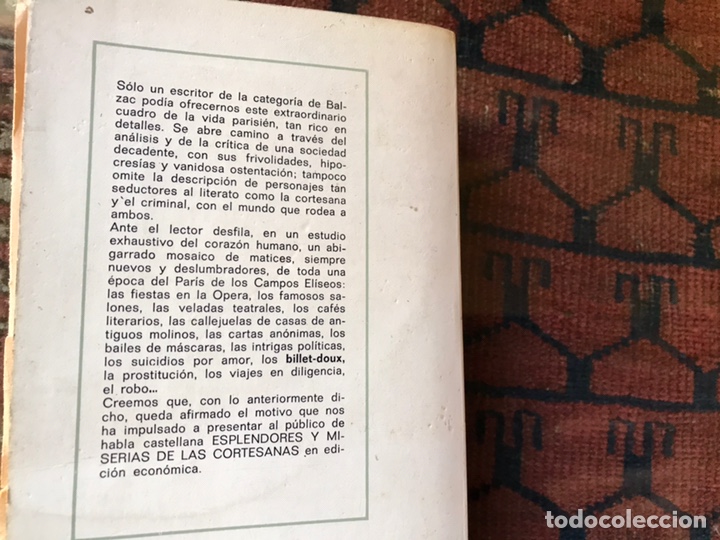 Libros: Esplendores y miserias de las cortesanas. Honore de Balzac - Foto 2