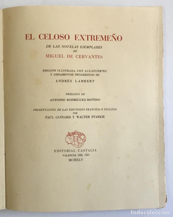 Libros: EL CELOSO EXTREME&Ntilde;O. - CERVANTES SAAVEDRA, Miguel de. - Foto 1