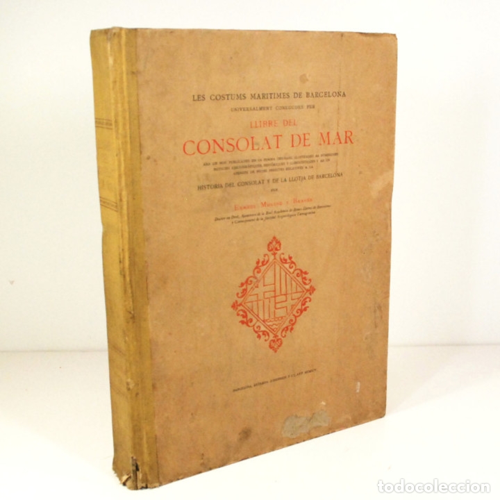 Libros: LLIBRE DEL CONSOLAT DE MAR - MOLINE Y BRASES, Ernest - Foto 1