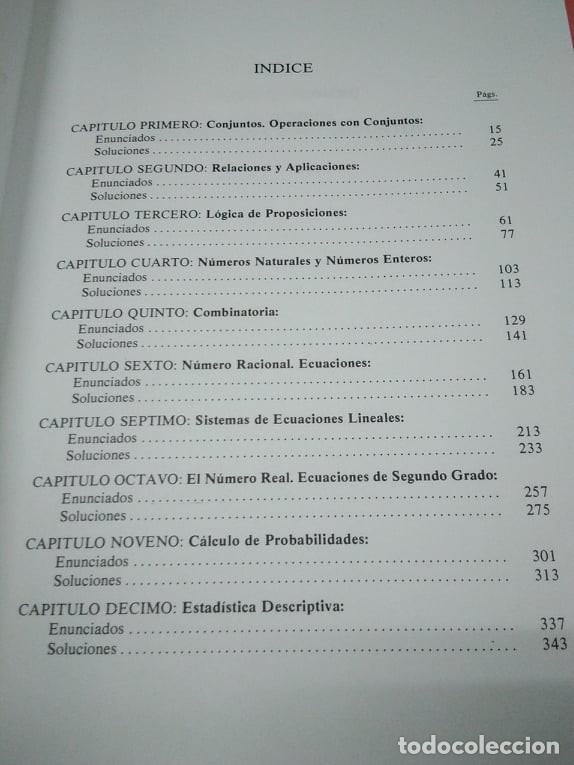 Libros: Problemas resueltos de matem&aacute;ticas b&aacute;sicas para el curso de acceso. VVAA 1991 - Foto 3