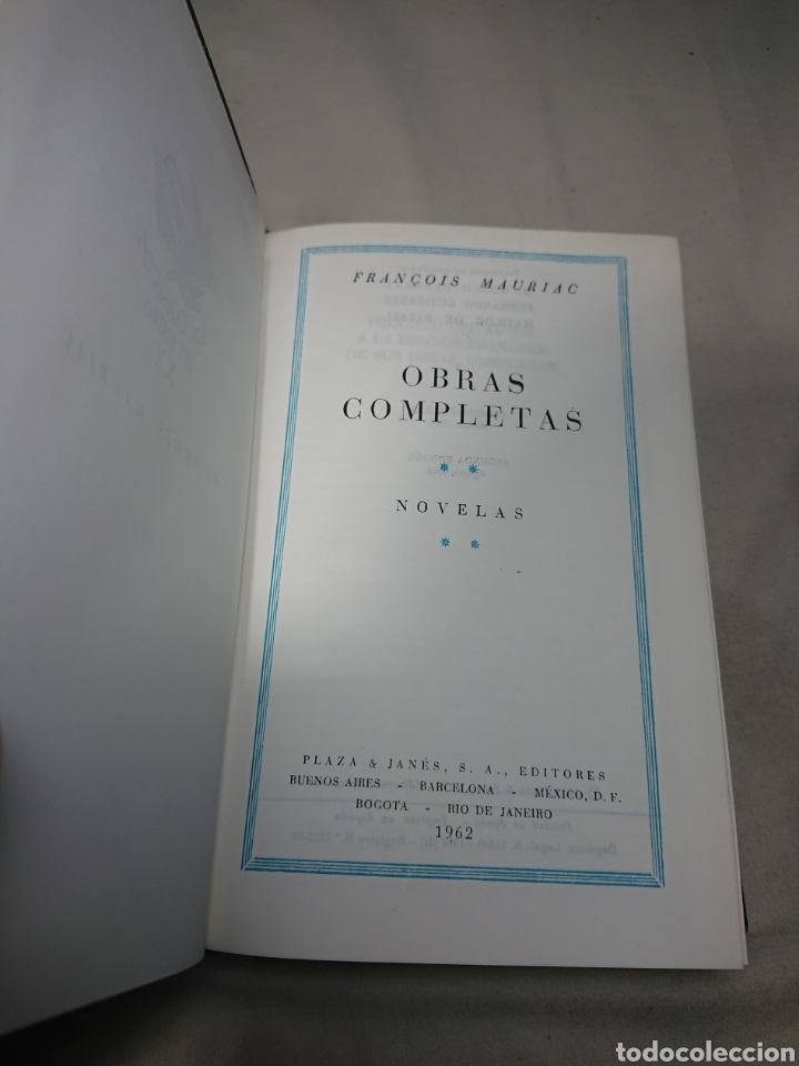 Libros: Fran&ccedil;ois Mauriac, Obras Completas II, 1962 - Foto 2